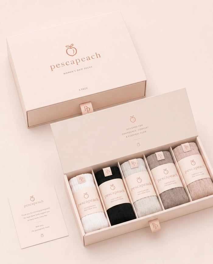 Pescapeach Grip Socks — 5er-Set